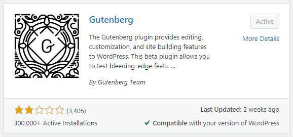 Gutenberg Plugin